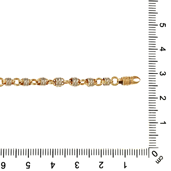 Armband, 14K, Gelb-/Weißgold
