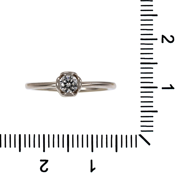 Diamantring, 18K, Weißgold, Brillant 0,23 ct