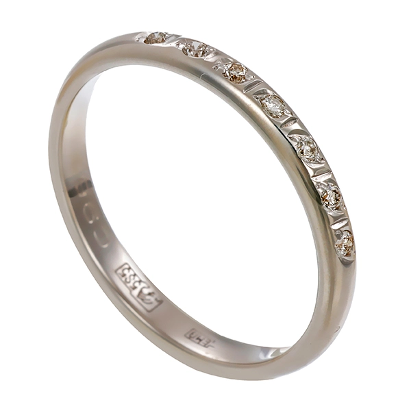 Ring, 14K, Weißgold, Brillanten