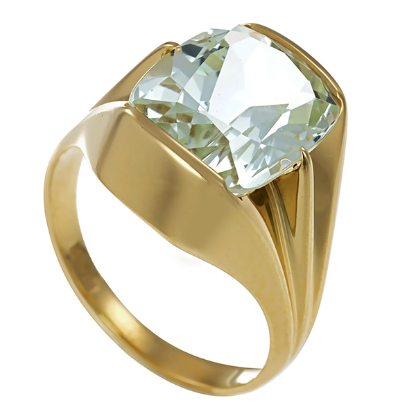 Ring, 14K, Gelbgold, Beryll