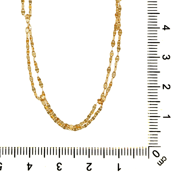 Goldkette, 14K, Gelbgold, 2-reihig