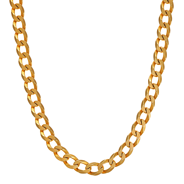 Kette, 14K, Gelbgold, Panzer-