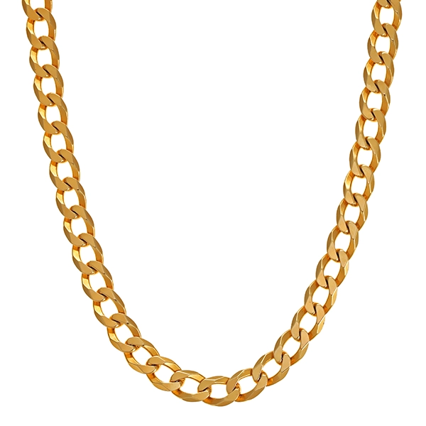 Kette, 14K, Gelbgold, Panzer-