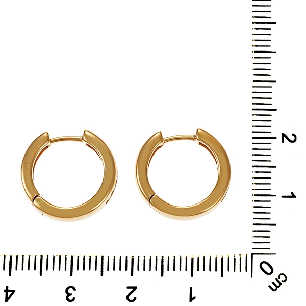 Creolen, 14K, Gelbgold, Brillanten, Christ
