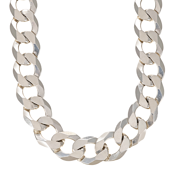 Kette, 925, Silber, Panzer-