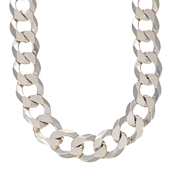 Kette, 925, Silber, Panzer-