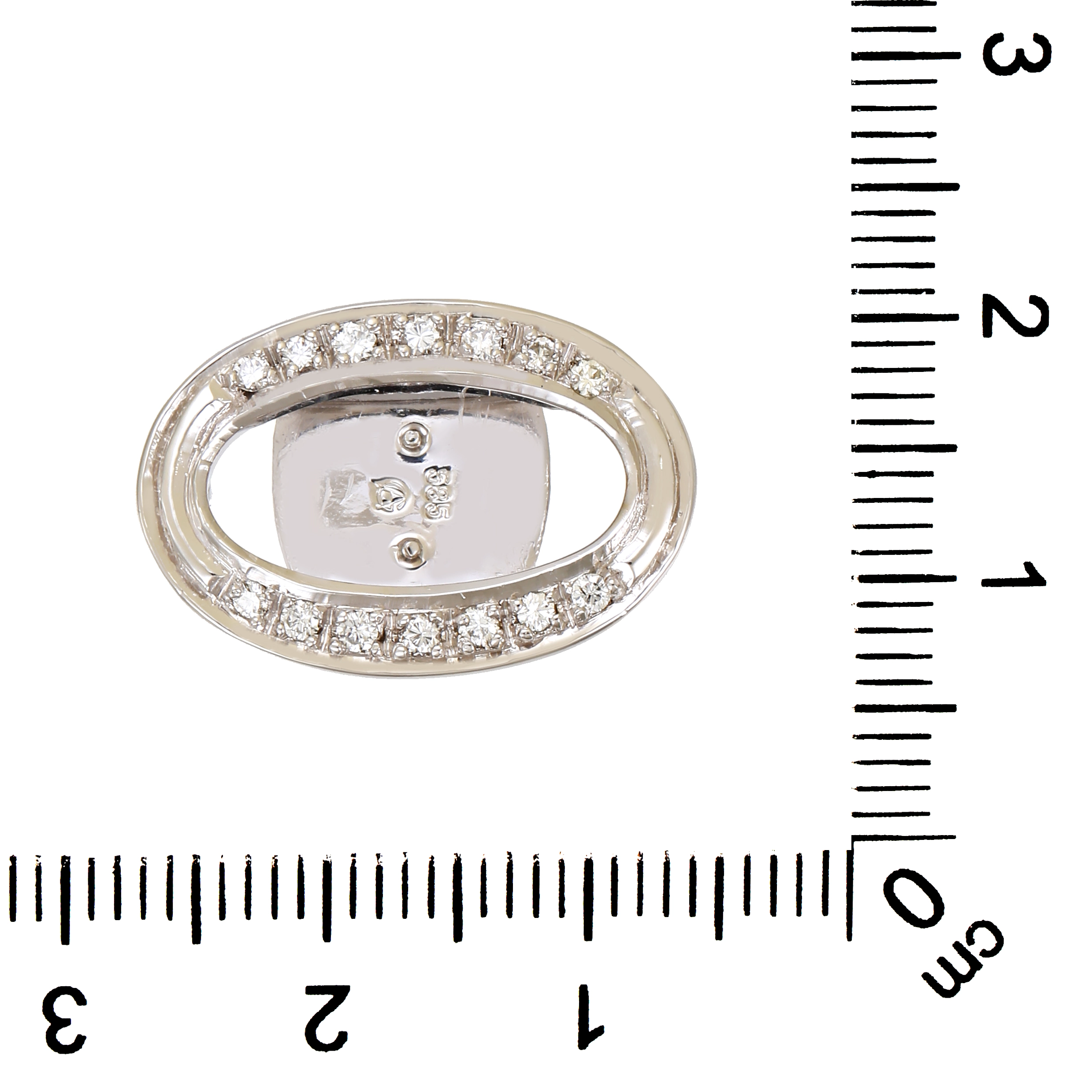Verkürzer, 14K, Weißgold, Brillanten