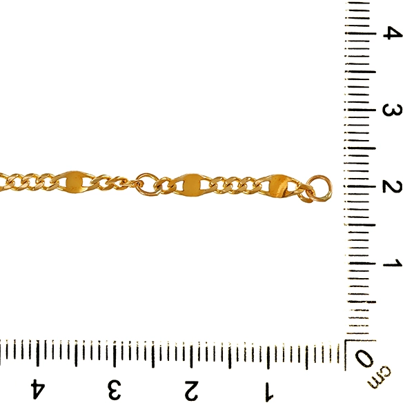 Fußkette, 8K, Gelbgold