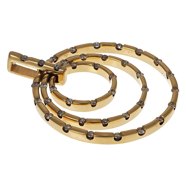 Anhänger, 14K, Gelbgold, Brillanten