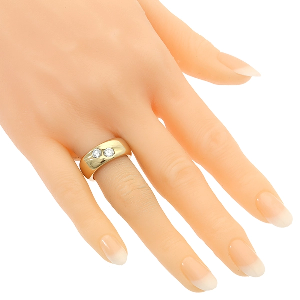 Diamantring, 14K, Gelbgold, Brillanten