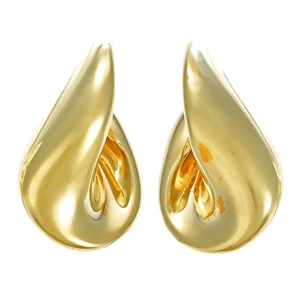 Steckcreolen, 14K, Gelbgold