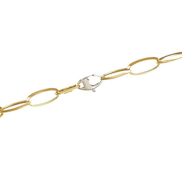Collier, 14K, Gelb-Weißgold