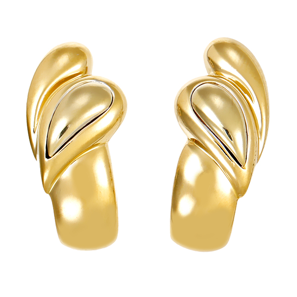 Ohrstecker, 14K, Gelb-/Weißgold