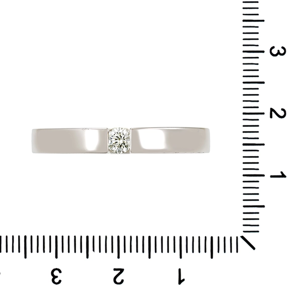 Diamantring, 14K, Weißgold, Brillant, Diamant