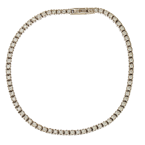 Armband, 18K, Weißgold, Brillanten 1,36 ct