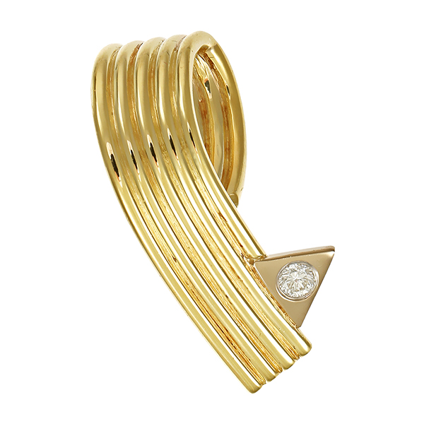 Anhänger, 14K, Gelb-/Weißgold, Brillant