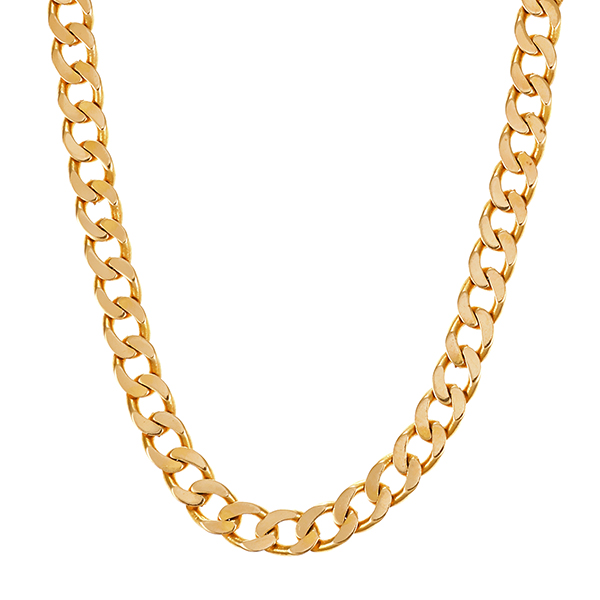 Kette, 14K, Gelbgold, Panzer-