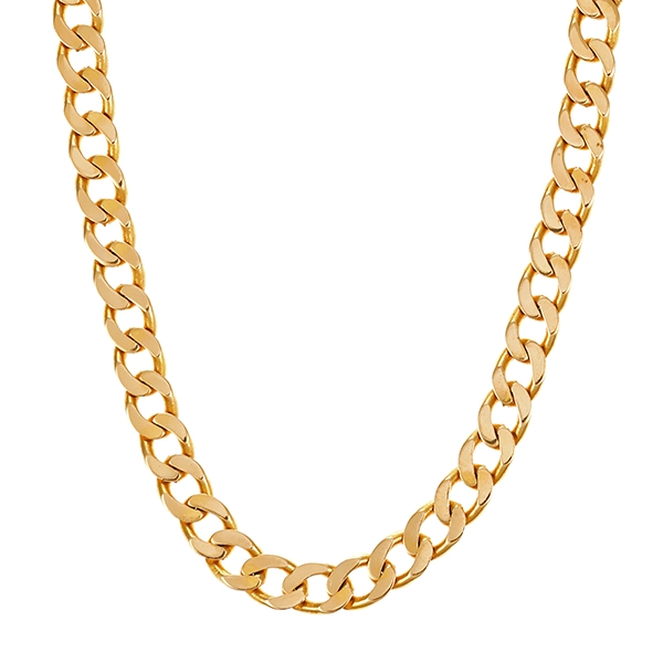 Kette, 14K, Gelbgold, Panzer-
