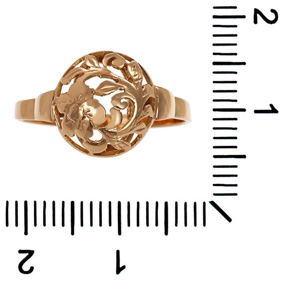 Ring, 8K, Rotgold