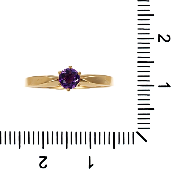 Ring, 14K, Gelbgold, Amethyst