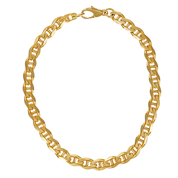 Armband, 8K, Gelbgold, Stegpanzer