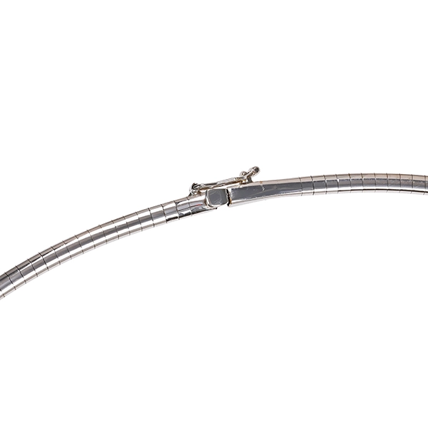 Collier, 18K, Weißgold, Fantasiemuster, L44cm