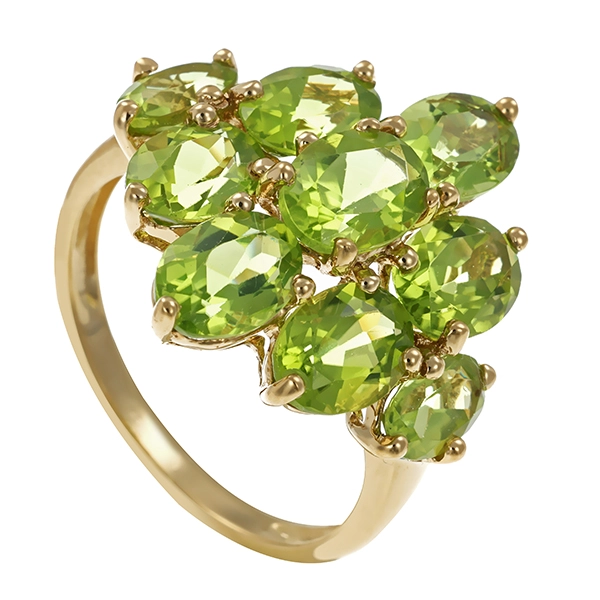 Ring, 8K, Gelbgold, Peridot