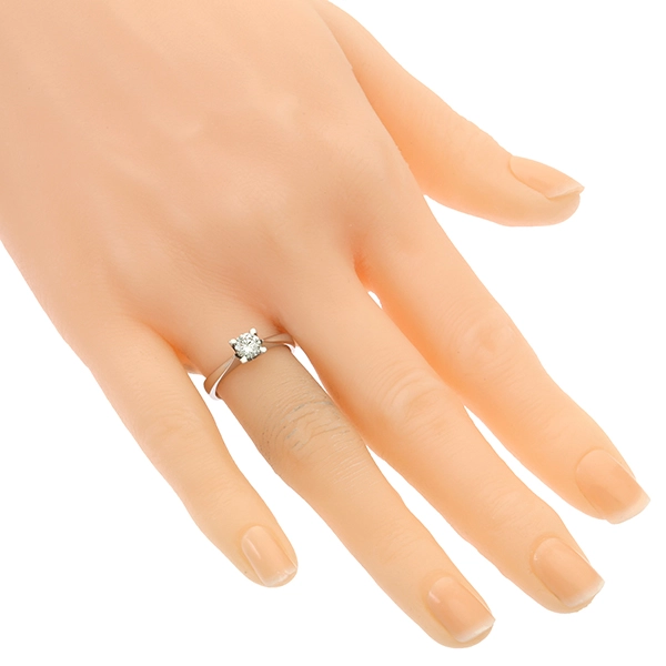 Diamantring, 18K, Weißgold, Brillant 0,40 ct