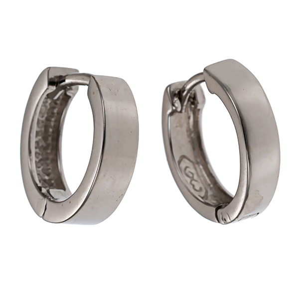 Creolen, 14K, Weißgold