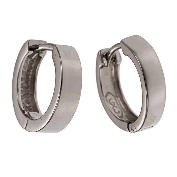 Creolen, 14K, Weißgold