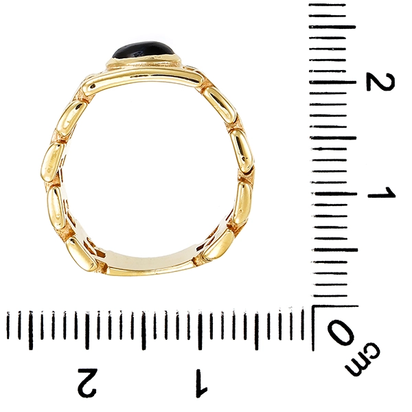 Ring, 14K, Gelbgold, Saphir