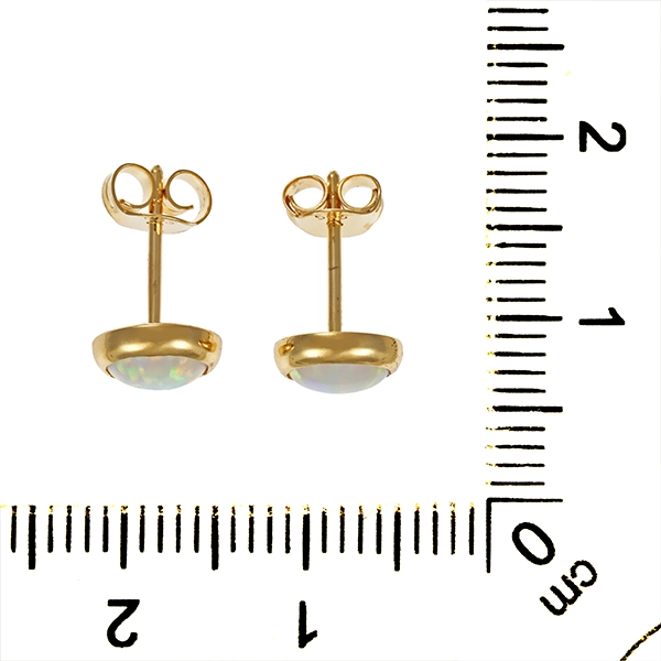 Ohrstecker, 14K, Gelbgold, synthetische Perle
