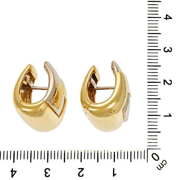 Ohrhänger, 18K, Gelb-/Weißgold