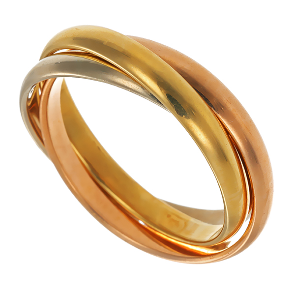 Ring, 14K, Gelb-/Rot-/Weißgold