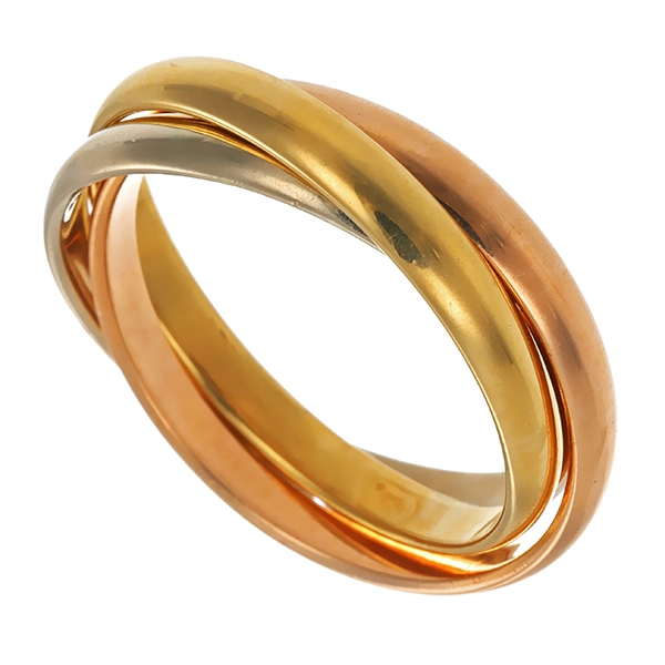 Ring, 14K, Gelb-/Rot-/Weißgold