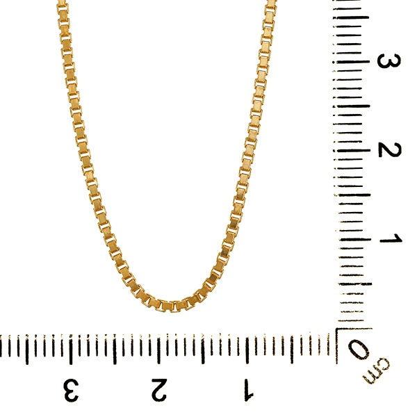 Collierkette, 8K, Gelbgold, Venezianer-