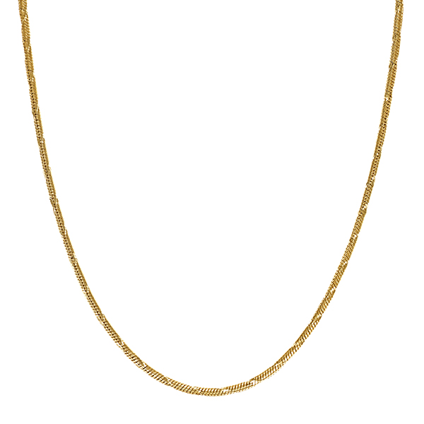 Collierkette, 14K, Gelbgold, Schlange