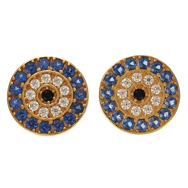 Ohrstecker, 14K, Gelbgold, Zirkonia