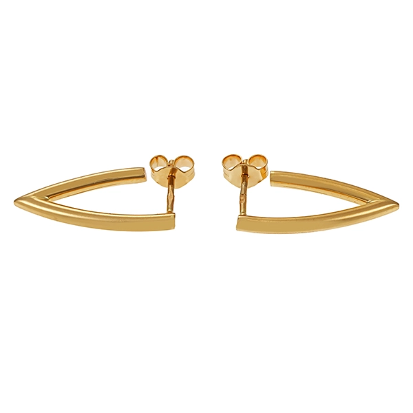 Steckcreolen, 14K, Gelbgold