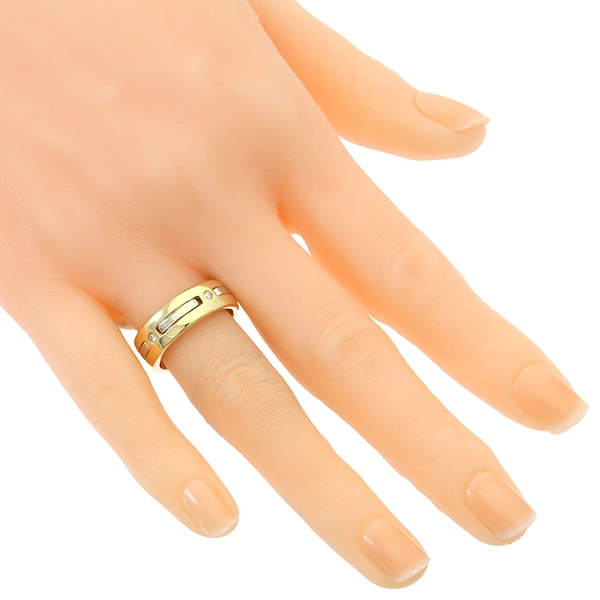 Diamantring, 18K, Gelb-/Weißgold, Brillanten