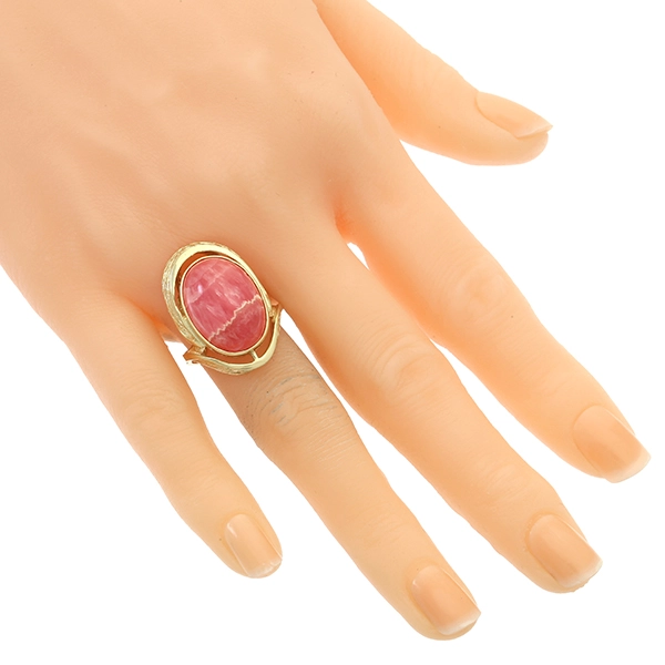 Ring, 14K, Gelbgold, Rhodochrosit