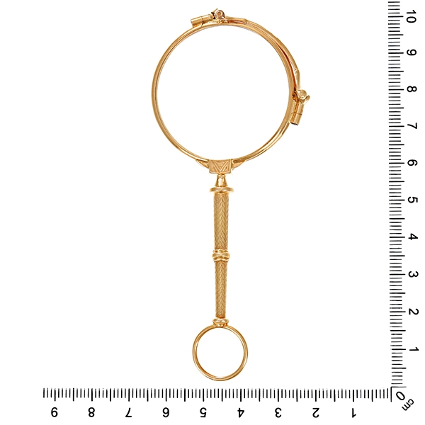 Lorgnon, 14K, Gelbgold, Jugendstilart