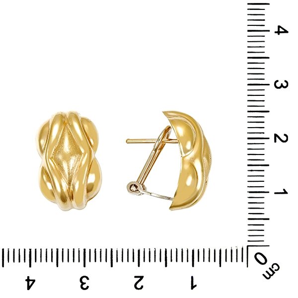 Clip-Stecker, 14K, Gelb-/Weißgold