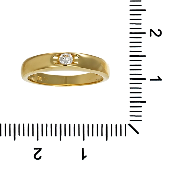 Brillantring, 14K, Gelbgold