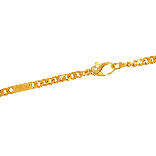 Kette, 18K, Gelbgold, Brillanten, Panzer