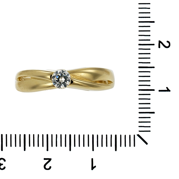 Ring, 14K, Gelbgold, ZIrkionia