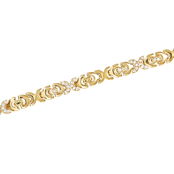 Armband, 18K, Gelbgold, Brillanten