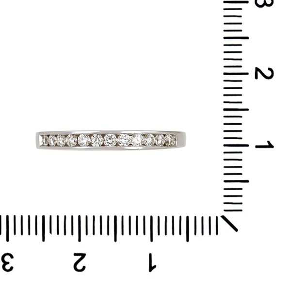 Diamantring, 18K, Weißgold, Brillant
