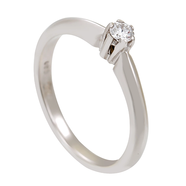 Diamantring, 14K, Weißgold, Brillant 0,10 ct, Christ