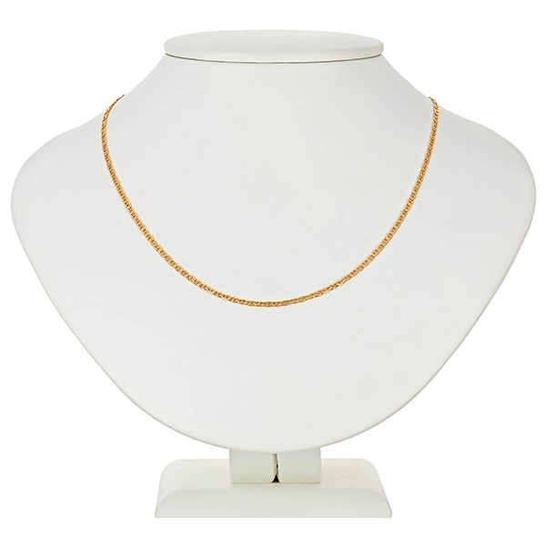 Collierkette , 18K, Gelbgold, Stegpanzer-